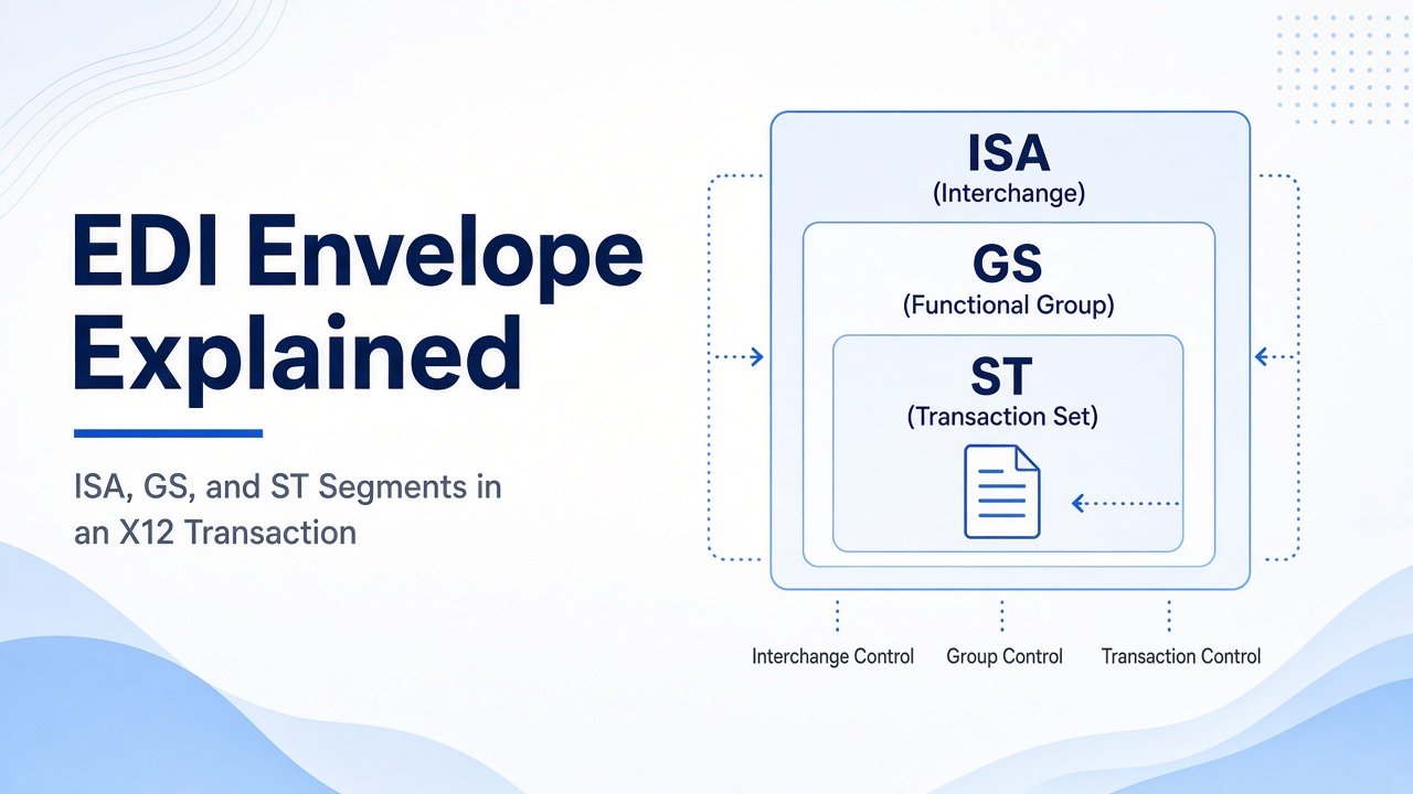 EDI Envelope Explained: ISA, GS, and ST Segments in an X12 Transaction