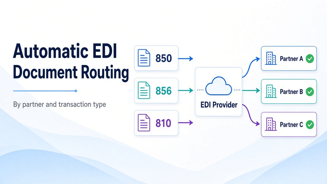 How EDI Providers Automatically Route Documents by Partner and Transaction Type